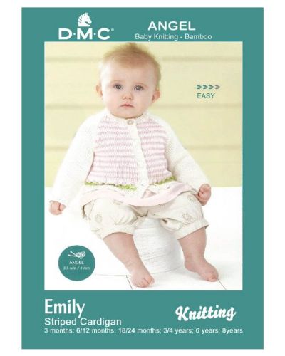 DMC Angel Knitting - Emily Cardigan Pattern