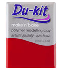 Du Kit Polymer Modelling Clay 50 Grams#colour_RED