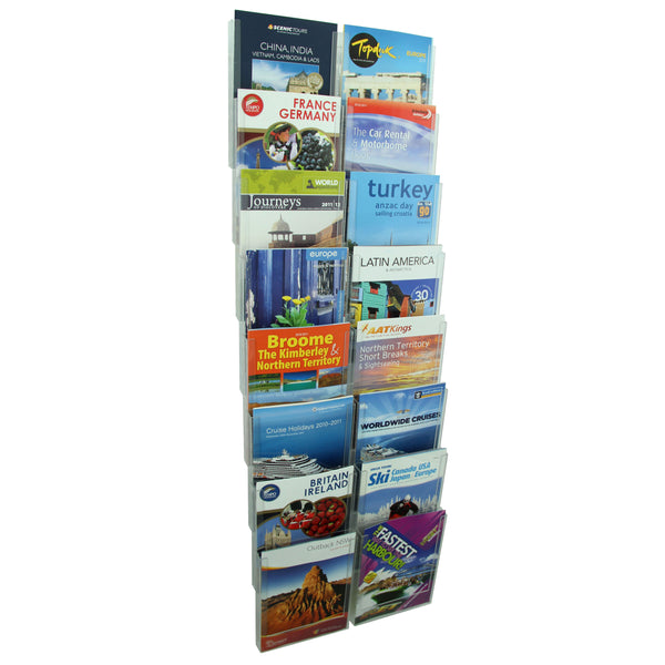 esselte cliplock brochure holder a4 8t-16 com