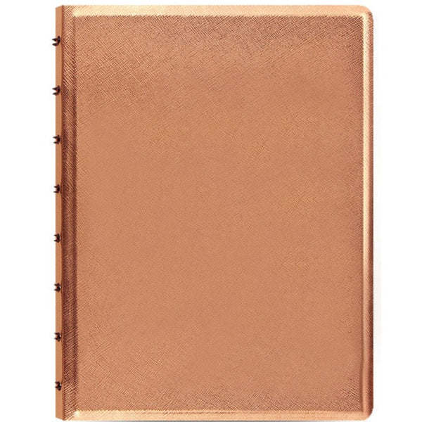 filofax a5 notebook saffiano#Colour_METALLIC ROSE GOLD