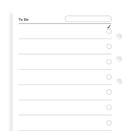 filofax to do pad personal refill