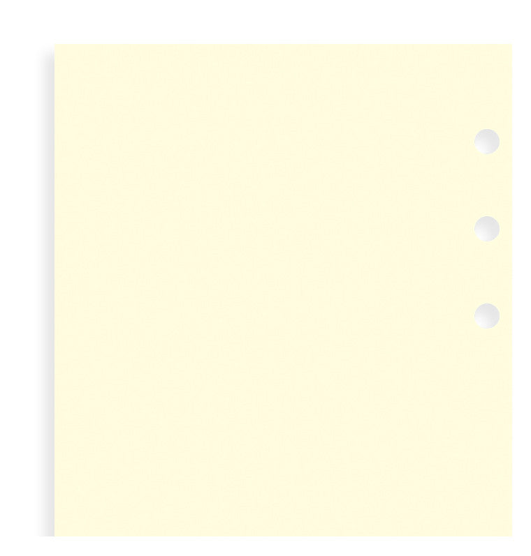 Filofax Personal Organiser/Clipbook Cotton Cream Notepaper Refill