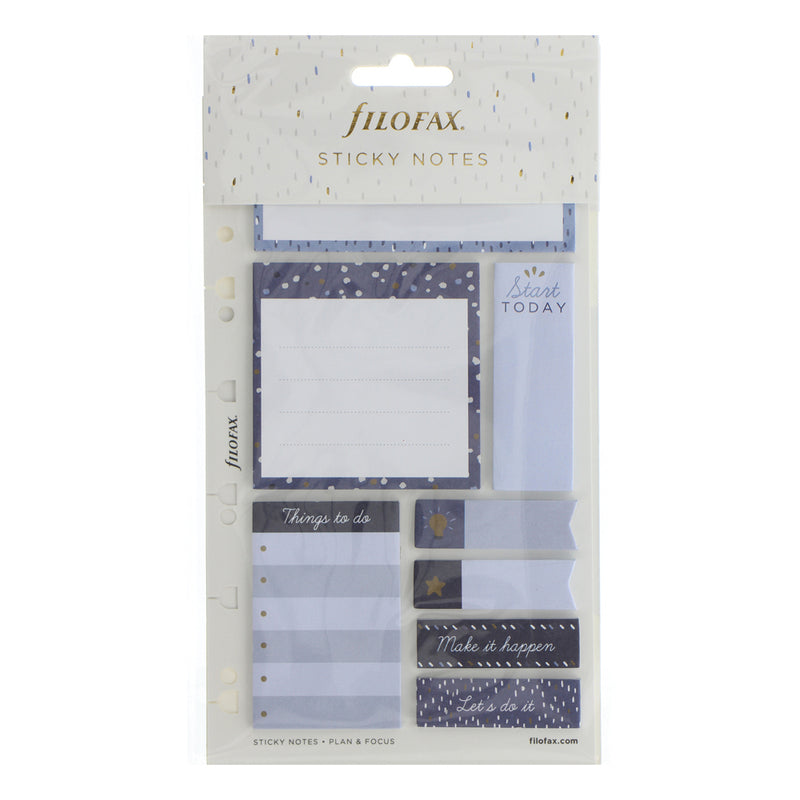 Filofax Indigo Sticky Notes Pack