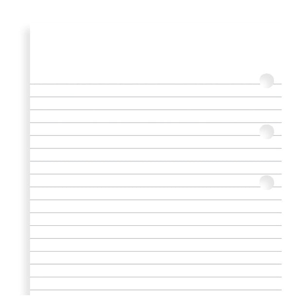 filofax lined notepaper personal refill#Colour_WHITE