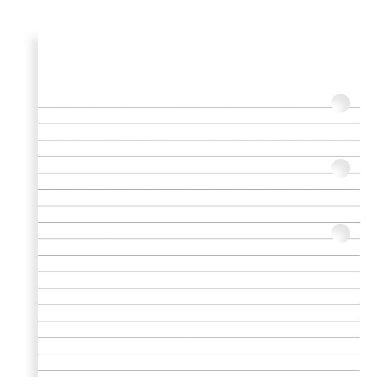 filofax lined notepaper personal refill