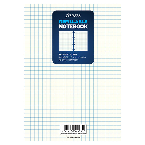 filofax notebook a5 notebook refill square