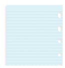 filofax lined notepaper pocket organiser refill