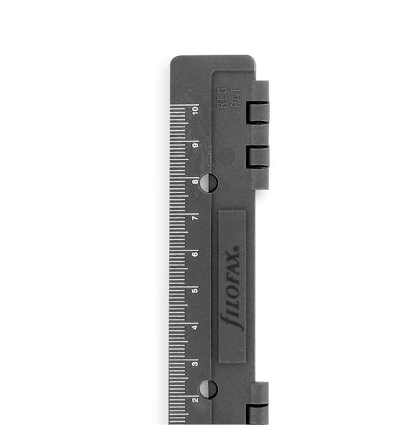 filofax ruler page marker black for pocket organiser