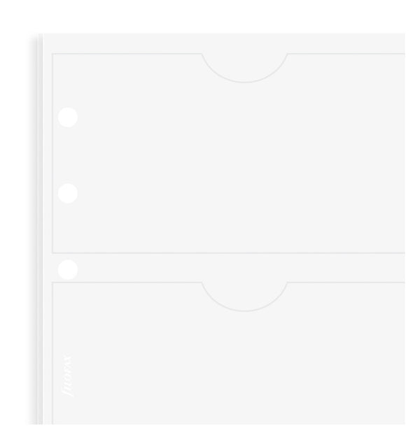 filofax business card holder double sided (holds 16 cards) a4