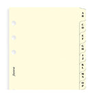 Filofax A5 Organiser A - Z Index Cream, 2 Letters/Tab