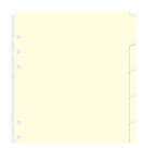 filofax blank index cream, 6 tabs a5