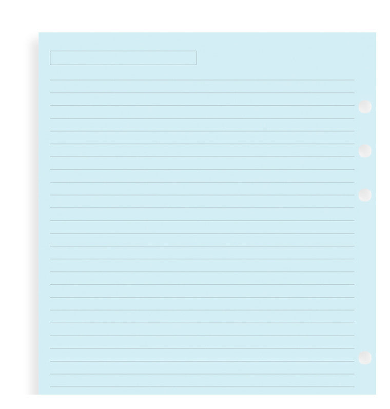 filofax lined notepaper a5