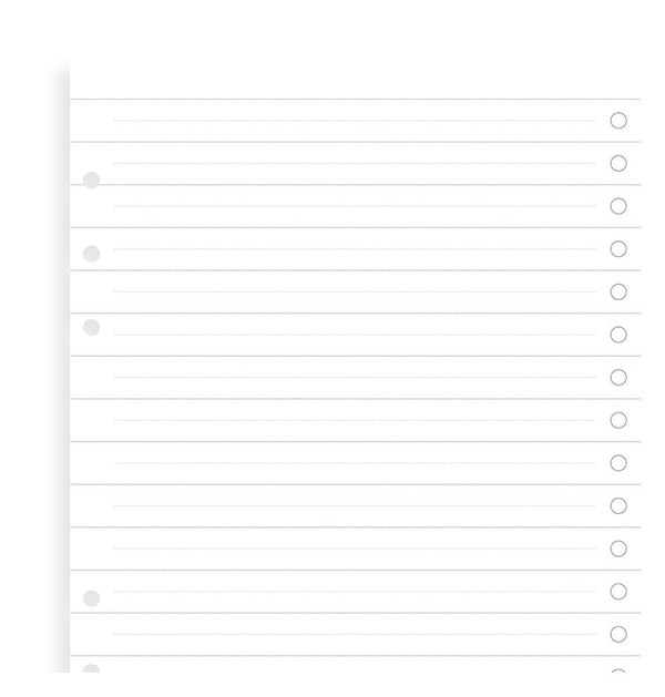 filofax a5 clipbook refill#Paper Design_CHECKLISTS