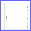 filofax mini size a-z white index divider 67x105mm refill insert