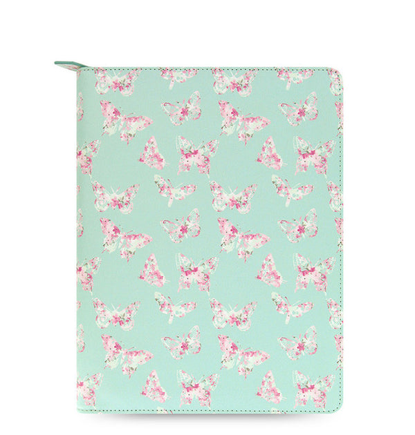 filofax tablet case small butterflies zip multi