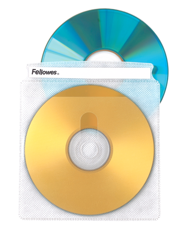 fellowes cd sleeves pack of 25