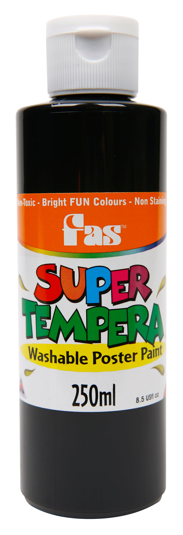 Fas Super Tempera Washable Poster Paint 250ml#colour_BLACK