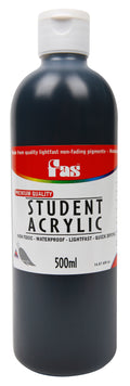 Fas Student Acrylic Paint 500ml#Colour_BLACK