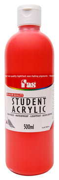 Fas Student Acrylic Paint 500ml#Colour_WARM RED