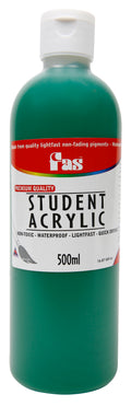 Fas Student Acrylic Paint 500ml#Colour_GREEN DEEP