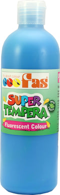 fas super tempera washable poster paint 500ml#colour_FLUO BLUE