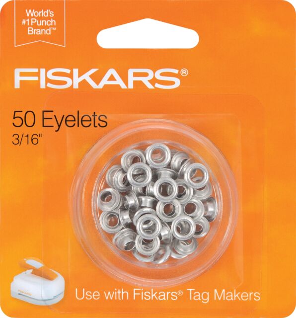 fiskars tag maker eyelets 3/16th pack of 50