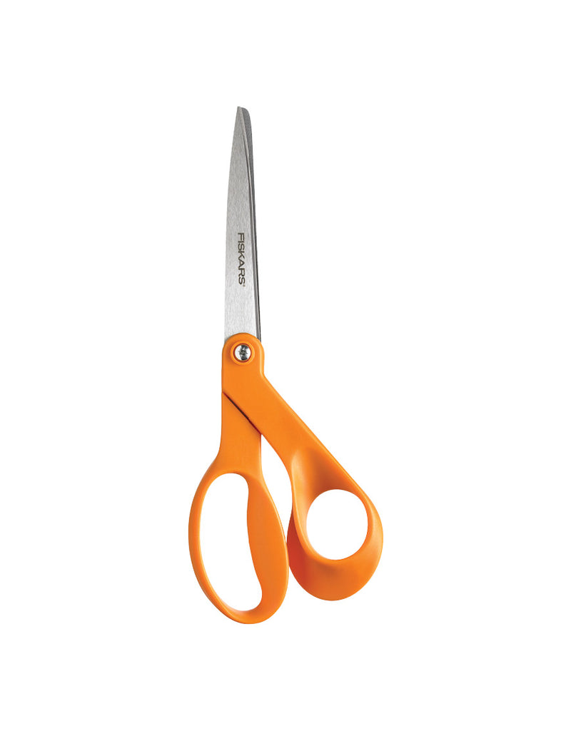 fiskars 8inch orange handle offset scissors