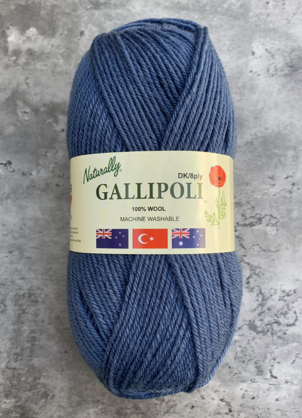 Naturally Gallipoli Yarn 8ply#Colour_AIRFORCE (1917)