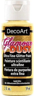 Decoart Glamour Dust Glitter Craft Paint 2oz 59ml#Colour_GOLD GLITZ
