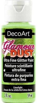 Decoart Glamour Dust Glitter Craft Paint 2oz 59ml#Colour_LIMELIGHT