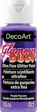 Decoart Glamour Dust Glitter Craft Paint 2oz 59ml#Colour_PURPLE PASSION