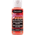 Decoart Glamour Dust Glitter Craft Paint 2oz 59ml#Colour_SIZZLING RED