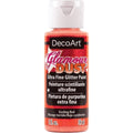 Decoart Glamour Dust Glitter Craft Paint 2oz 59ml#Colour_SIZZLING RED