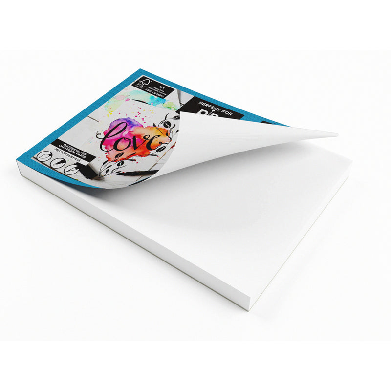 Artgecko Pro Watercolour Postcards A6 20 Sheets 300gsm White Paper