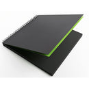 Artgecko Shady Sketchbook 300mm Square 80 Pages 40 Sheets 200gsm Black Toned Card