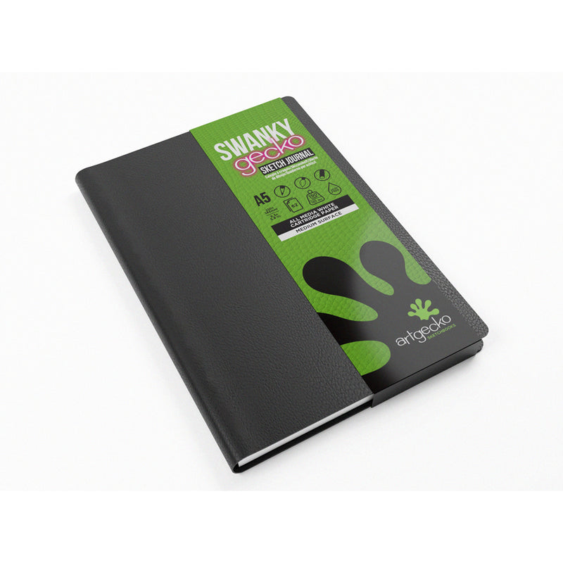 Artgecko Swanky Sketch Journal 124 Pages 62 Sheets 150gsm White Paper