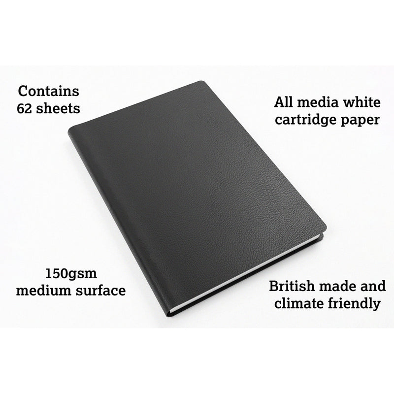 Artgecko Swanky Sketch Journal 124 Pages 62 Sheets 150gsm White Paper