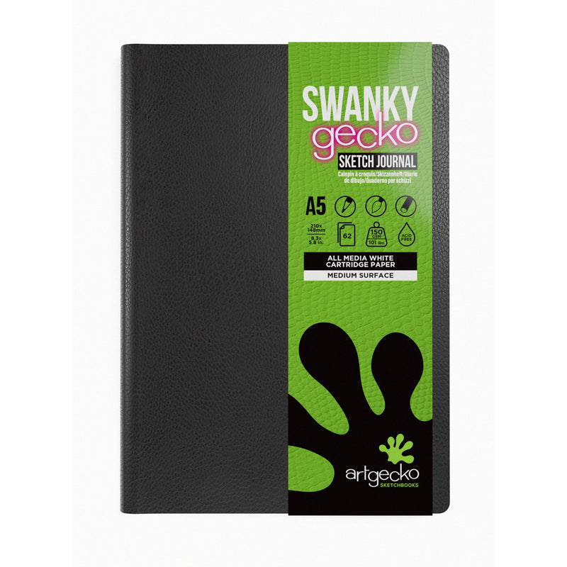 Artgecko Swanky Sketch Journal 124 Pages 62 Sheets 150gsm White Paper