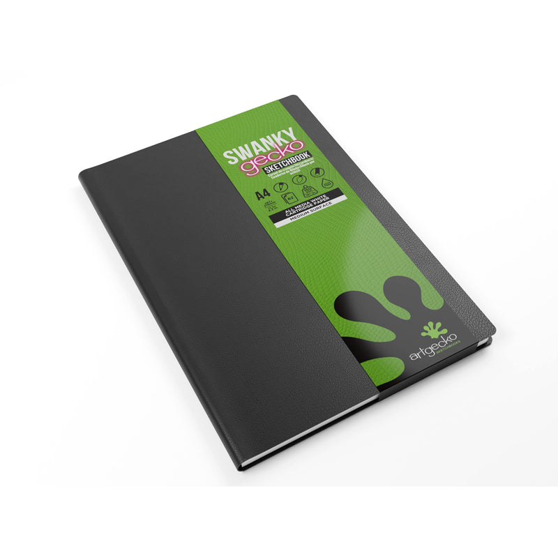 Artgecko Swanky Sketch Journal 124 Pages 62 Sheets 150gsm White Paper