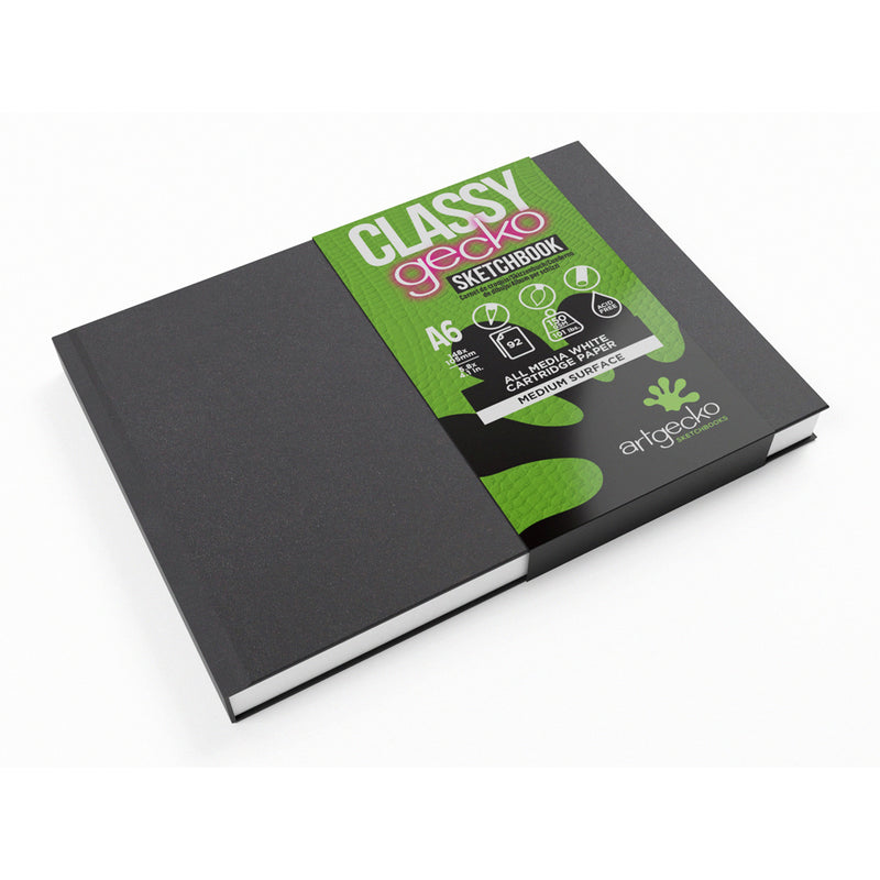 Artgecko Classy Sketchbook Casebound Landscape 92 Pages 46 Sheets 150gsm White Paper