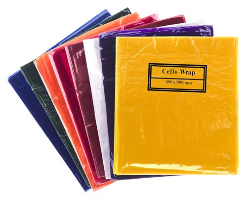 cellophane 90x100cm assorted pack