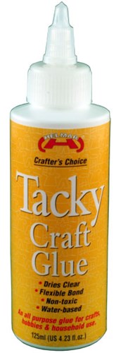 Helmar Non Toxic Tacky Craft Glue - Dries Clear