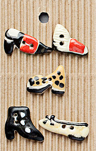 Incomparable Buttons - Shoes - Card of 5