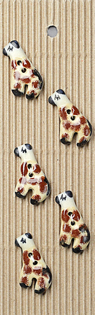 Incomparable Buttons - Giraffes - Card of 5