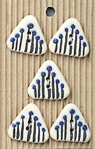 Incomparable Buttons - Triangle Striped - Card of 5