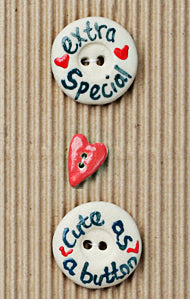 Incomparable Buttons - Extra Special - Card of 3