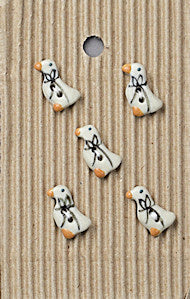 Incomparable Buttons - Small Ducks - Card of 5