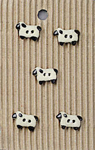 Incomparable Buttons - Small Sheep - Card of 5