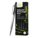 icon ballpoint retractable pens medium pack of 10
