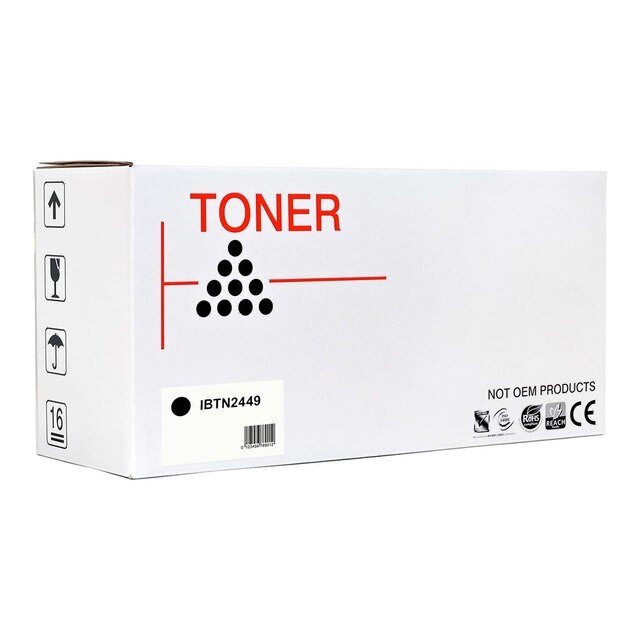 icon compatible brother tn2449 black toner cartridge